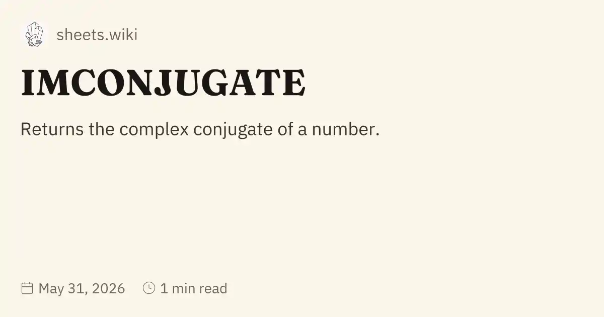 IMCONJUGATE