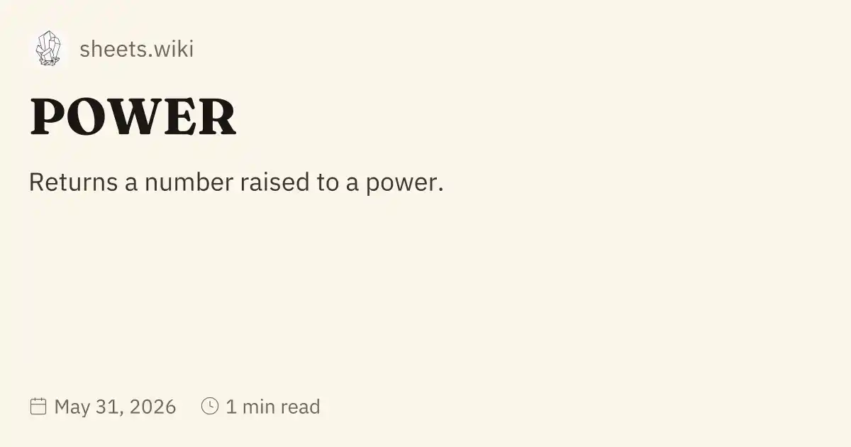 To With Power POWER